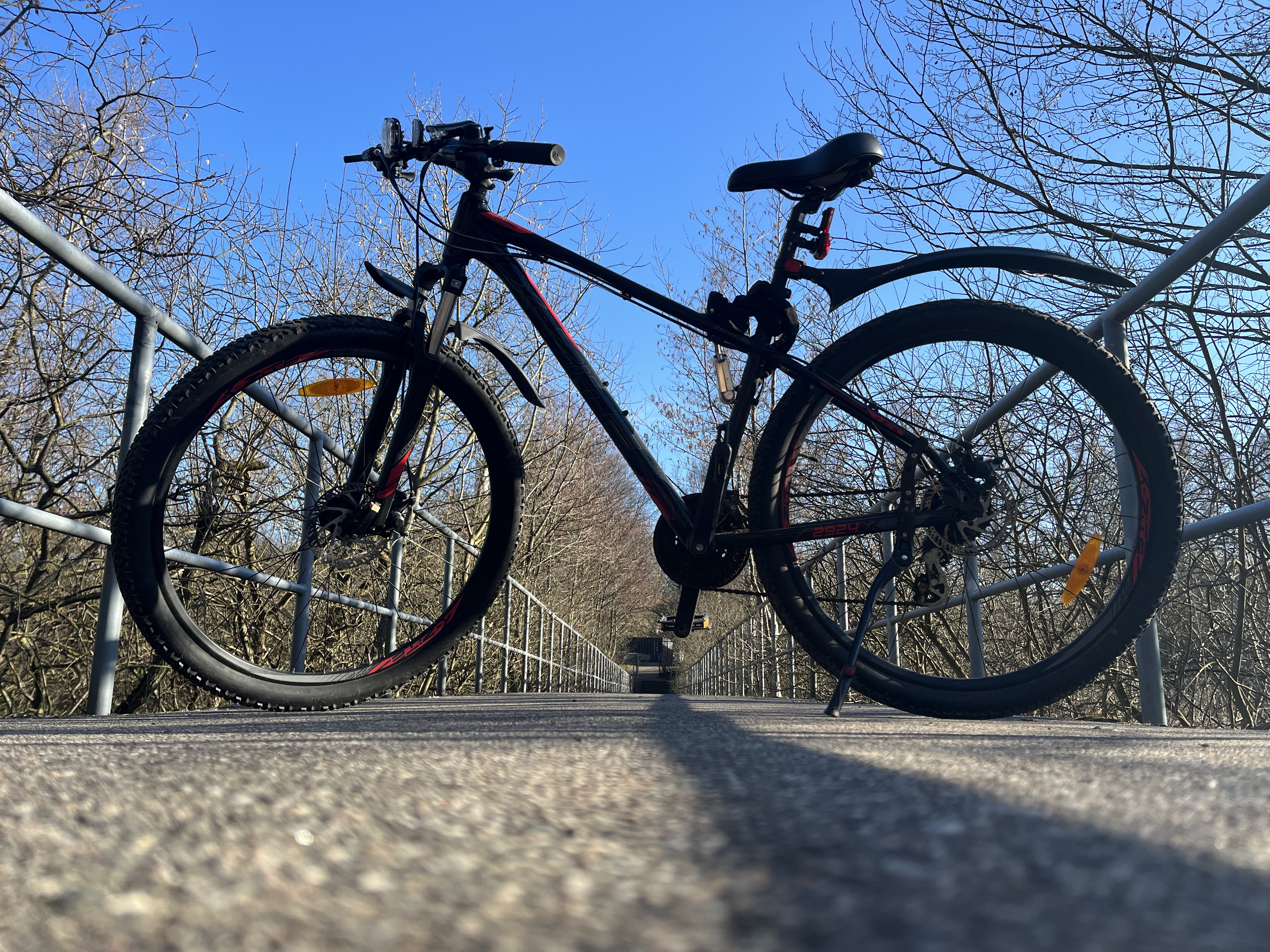 Bike on a bridge